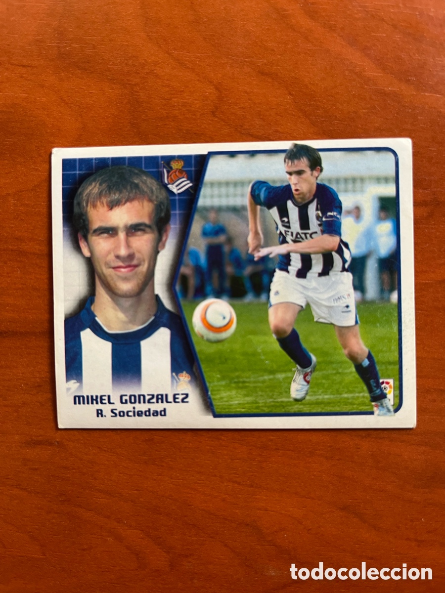 Cromos de f&uacute;tbol: MIKEL GONZALEZ REAL SOCIEDAD COLOCA LIGA ESTE 2005 2006 05 06