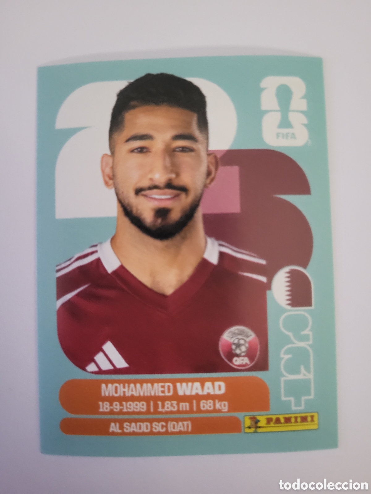 Cromos de f&uacute;tbol: QAT 14 Mohammed Waad [Sticker] / FIFA World Cup 2026