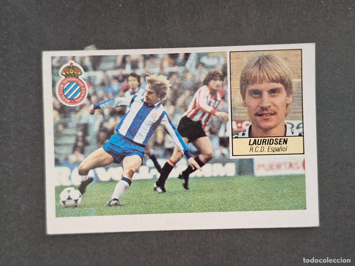 Cromos de f&uacute;tbol: L5 LAURIDESEN R. C. D. ESPA&Ntilde;OL LIGA ESTE 1984 1985 84 85 DESPEGADO RECUPERADO