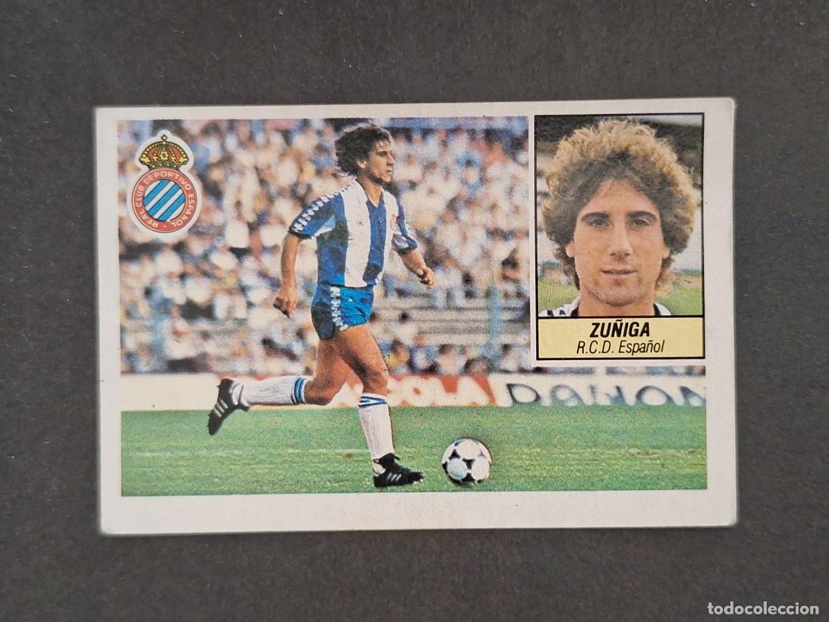 Fu&szlig;ball-Sticker: L5 ZU&Ntilde;IGA R. C. D. ESPA&Ntilde;OL LIGA ESTE 1984 1985 84 85 DESPEGADO RECUPERADO