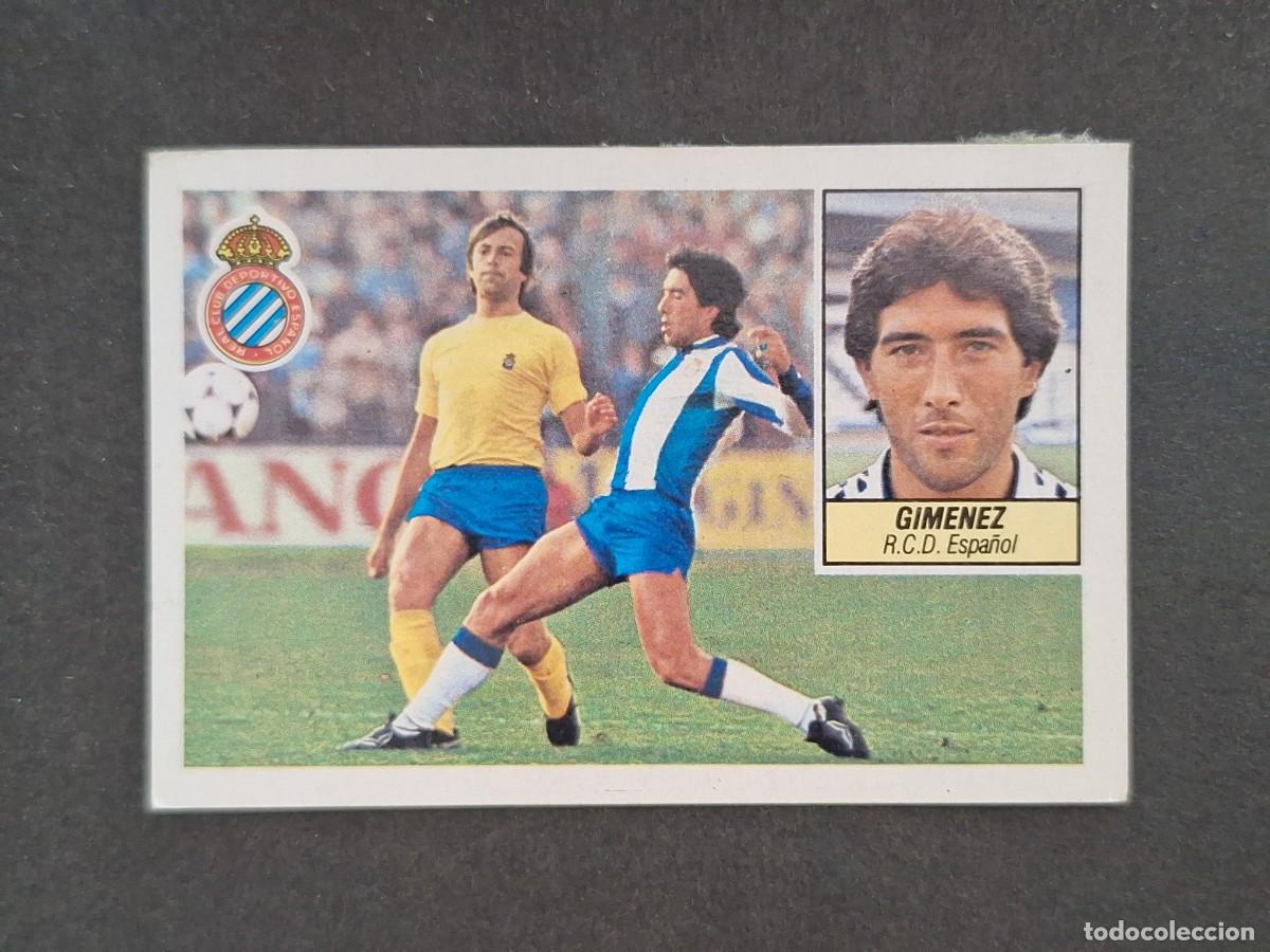 Cartes &agrave; collectionner de Football: L5 GIMENEZ R. C. D. ESPA&Ntilde;OL LIGA ESTE 1984 1985 84 85 DESPEGADO RECUPERADO