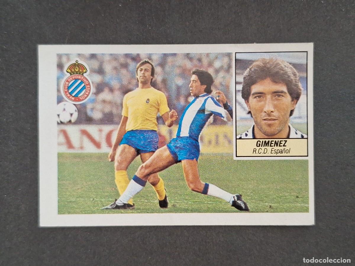 Cartes &agrave; collectionner de Football: L5 GIMENEZ R. C. D. ESPA&Ntilde;OL LIGA ESTE 1984 1985 84 85 DESPEGADO RECUPERADO