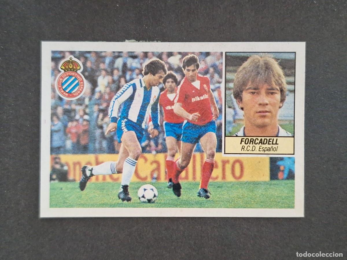 Fu&szlig;ball-Sticker: L5 FORCADELL R. C. D. ESPA&Ntilde;OL LIGA ESTE 1984 1985 84 85 DESPEGADO RECUPERADO