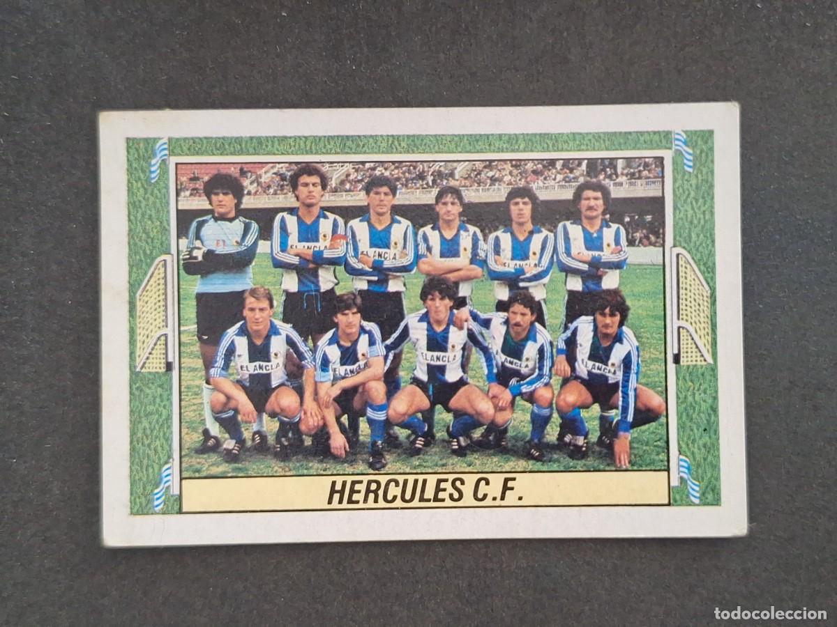 Cromos de f&uacute;tbol: L5 EQUIPO HERCULES C. F. LIGA ESTE 1984 1985 84 85 DESPEGADO RECUPERADO