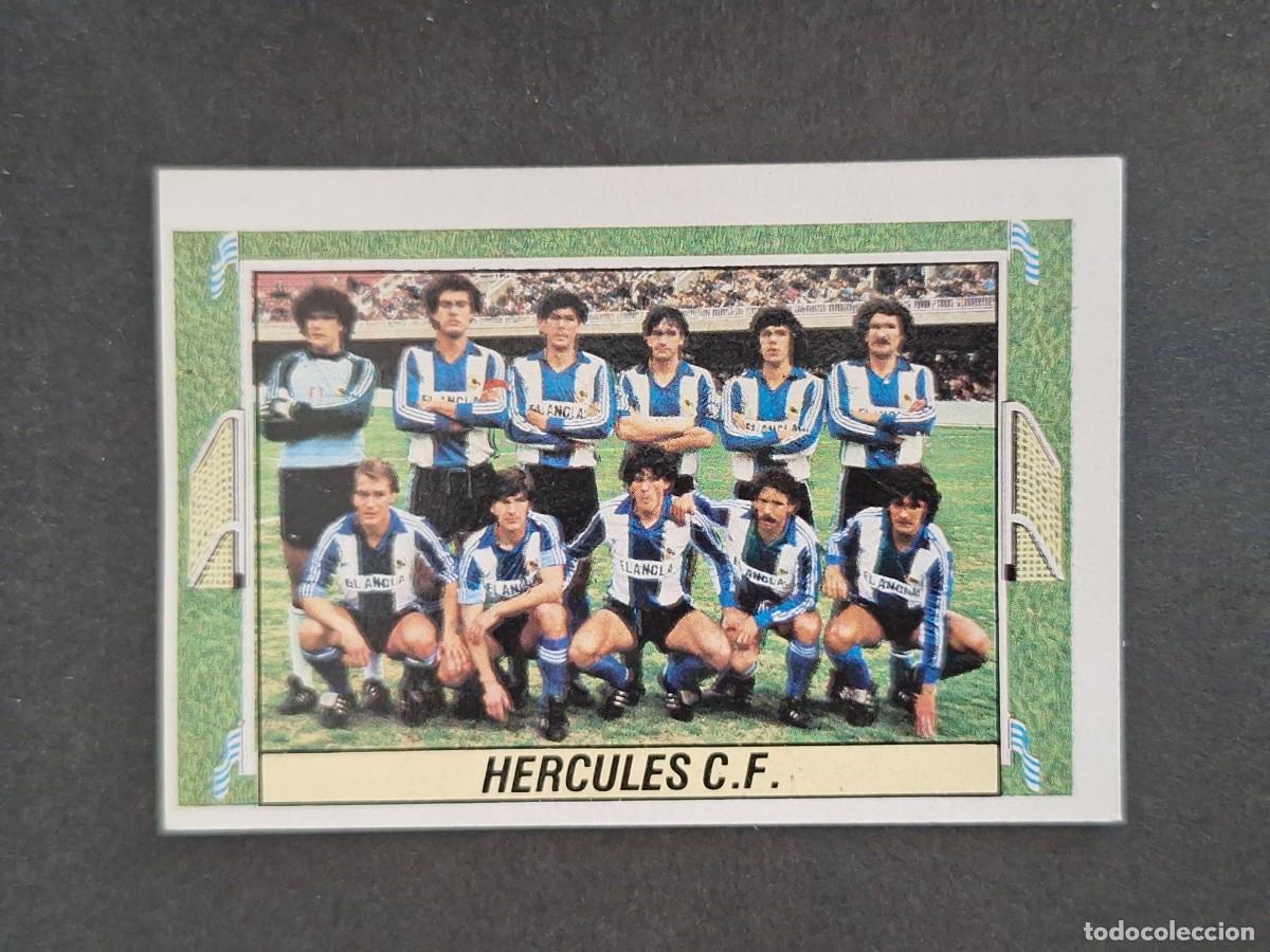 Cromos de f&uacute;tbol: L5 EQUIPO HERCULES C. F. LIGA ESTE 1984 1985 84 85 DESPEGADO RECUPERADO
