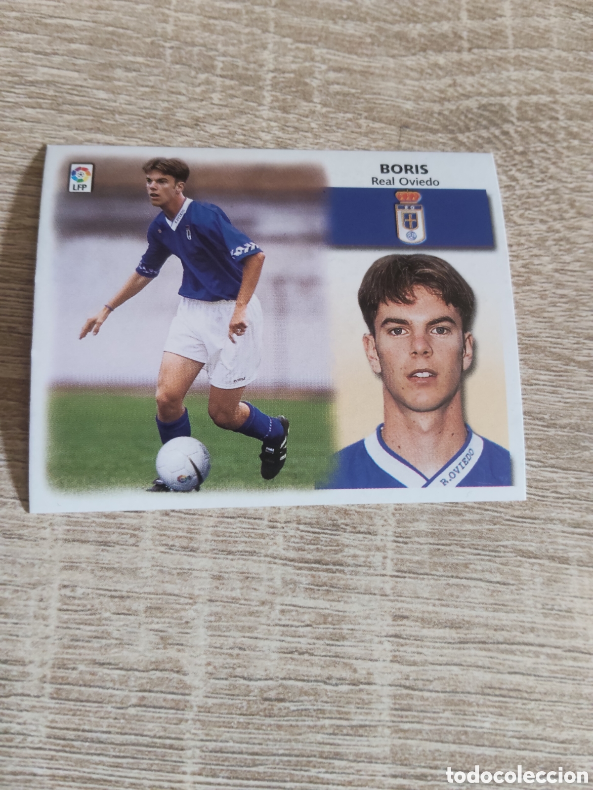Cromos de f&uacute;tbol: Boris coloca Real Oviedo liga 1999 2000 99 00 ediciones este nuevo