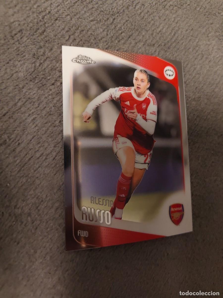 Cromos de f&uacute;tbol: 94 UWCL 25 26 CHROME ALESSIA RUSSO ARSENAL FC WOMEN CHAMPIONS LEAGUE TOPPS 2025 2026 AAE