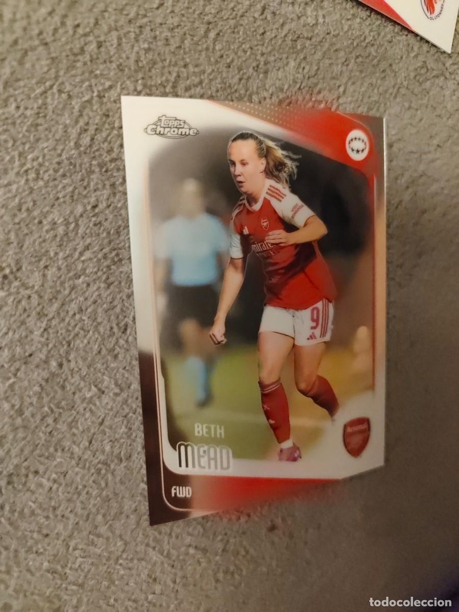 Football Stickers: 100 UWCL 25 26 CHROME BETH MEAD ARSENAL FC WOMEN CHAMPIONS LEAGUE TOPPS 2025 2026 AAE