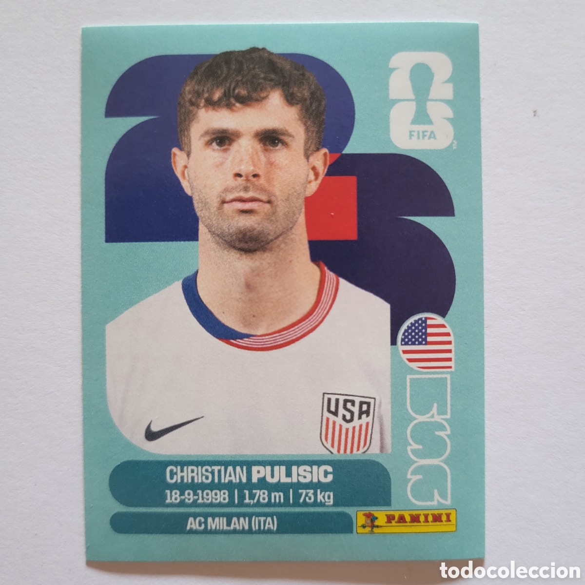 Cartes &agrave; collectionner de Football: USA 16 Christian Pulisic [Sticker] / FIFA World Cup 2026