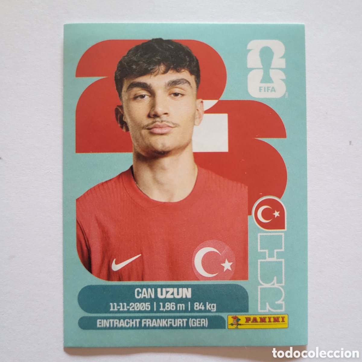 Cartes &agrave; collectionner de Football: TUR 17 Can Uzun [Sticker] / FIFA World Cup 2026