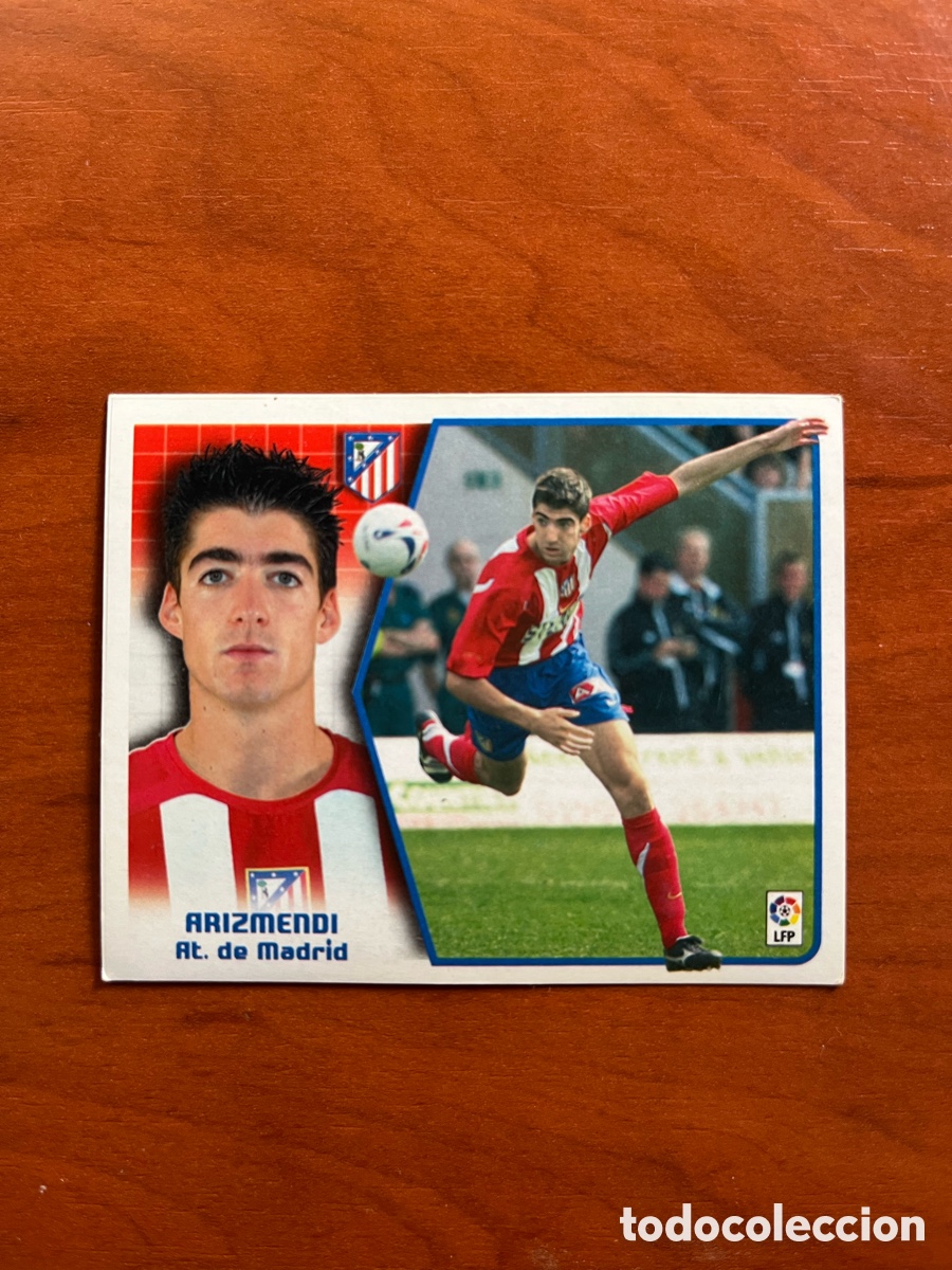Cromos de f&uacute;tbol: ARIZMENDI ATLETICO MADRID ULTIMOS FICHAJES N&ordm; 31 LIGA ESTE 2005 2006 05 06 NUNCA PEGADO SIN PEGAR