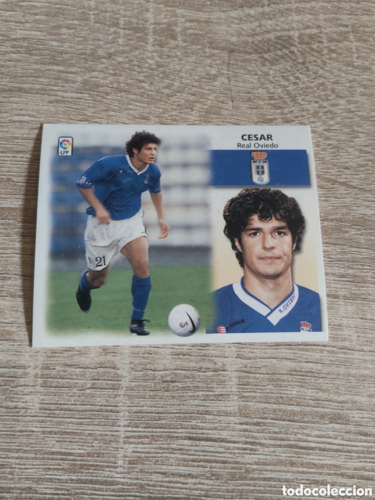 Cromos de f&uacute;tbol: Cesar baja Real Oviedo liga 1999 2000 99 00 ediciones este