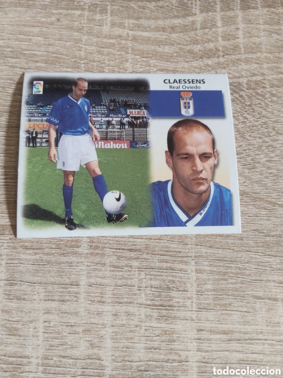 Cromos de f&uacute;tbol: Claessens coloca Real Oviedo liga 1999 2000 99 00 ediciones este