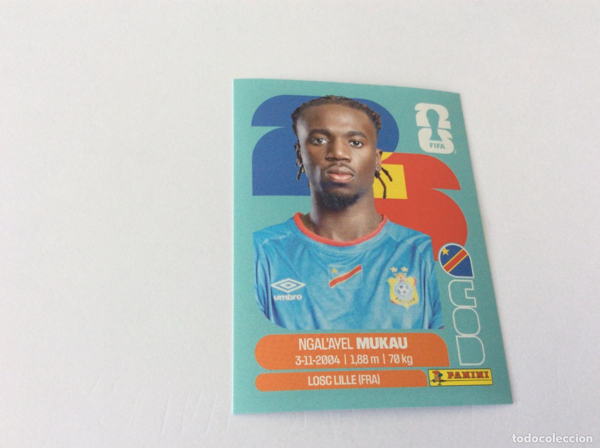 Cromos de f&uacute;tbol: COD9 COD 9 Ngal'ayel Mukau Congo Sticker Cromo FIFA World Cup 2026 26 Panini Mundial