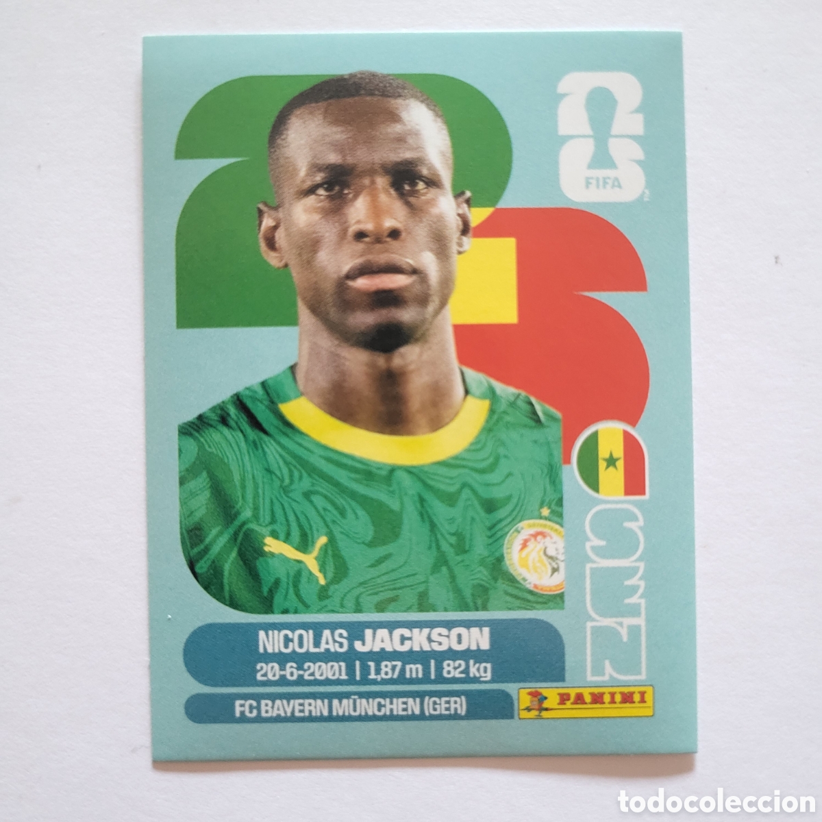 Cromos de f&uacute;tbol: SEN 19 Nicolas Jackson [Sticker] / FIFA World Cup 2026