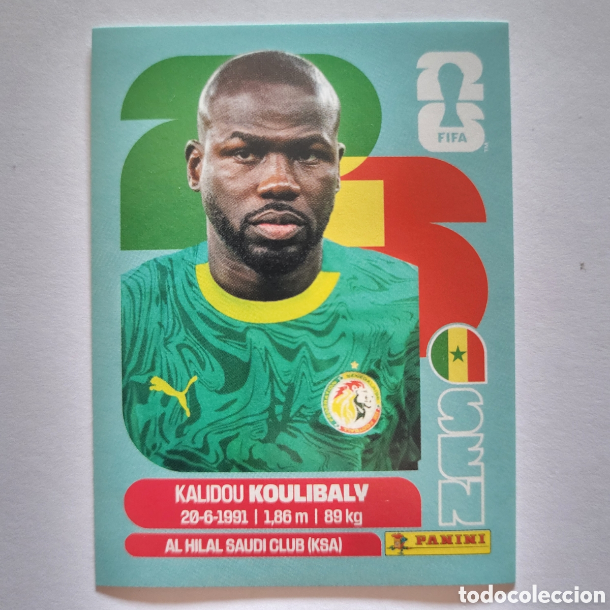 Cromos de f&uacute;tbol: SEN 8 Kalidou Koulibaly [Sticker] / FIFA World Cup 2026
