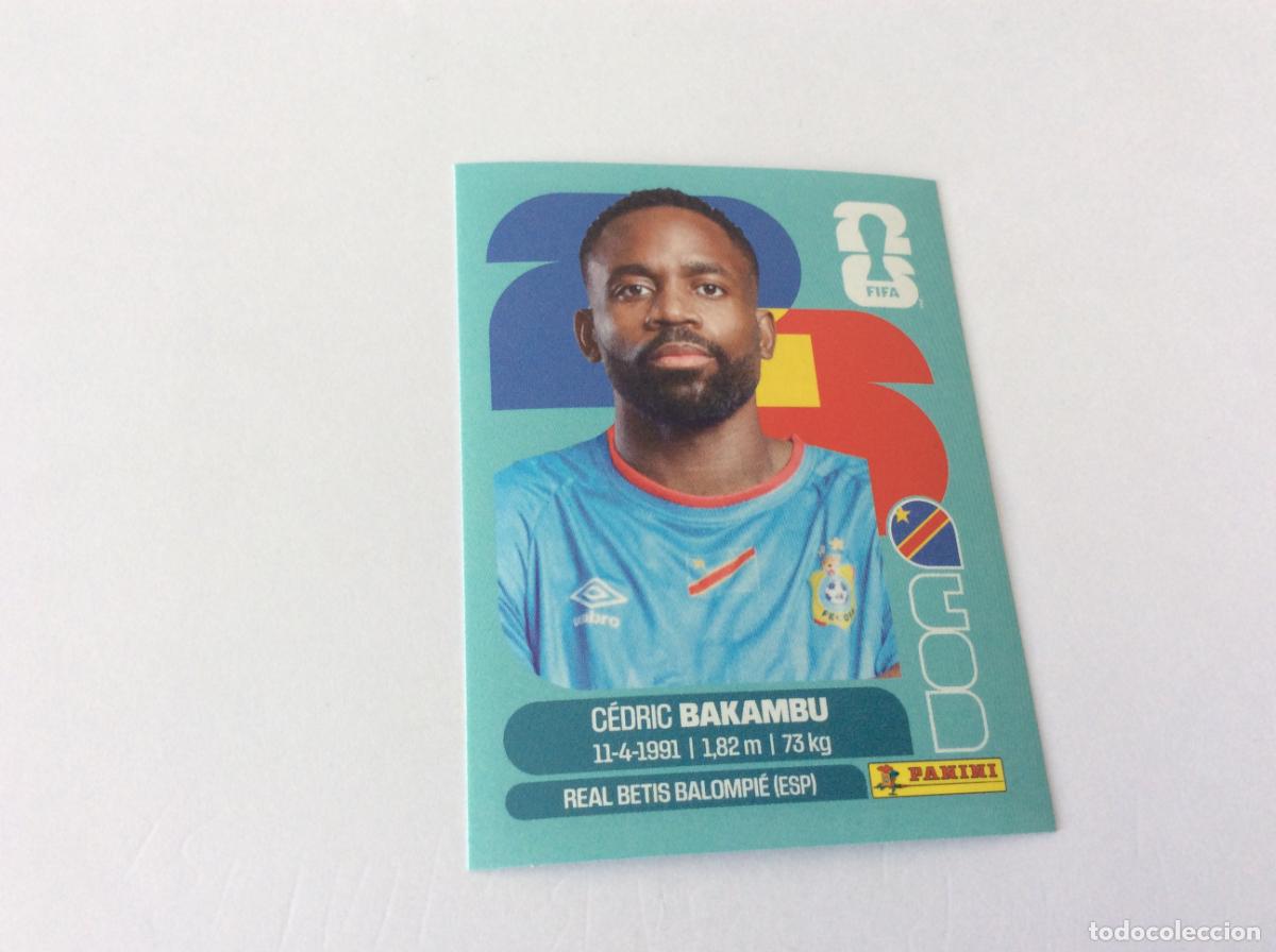 Cromos de f&uacute;tbol: COD19 COD 19 C&eacute;dric Bakambu Congo Sticker Cromo FIFA World Cup 2026 26 Panini Mundial