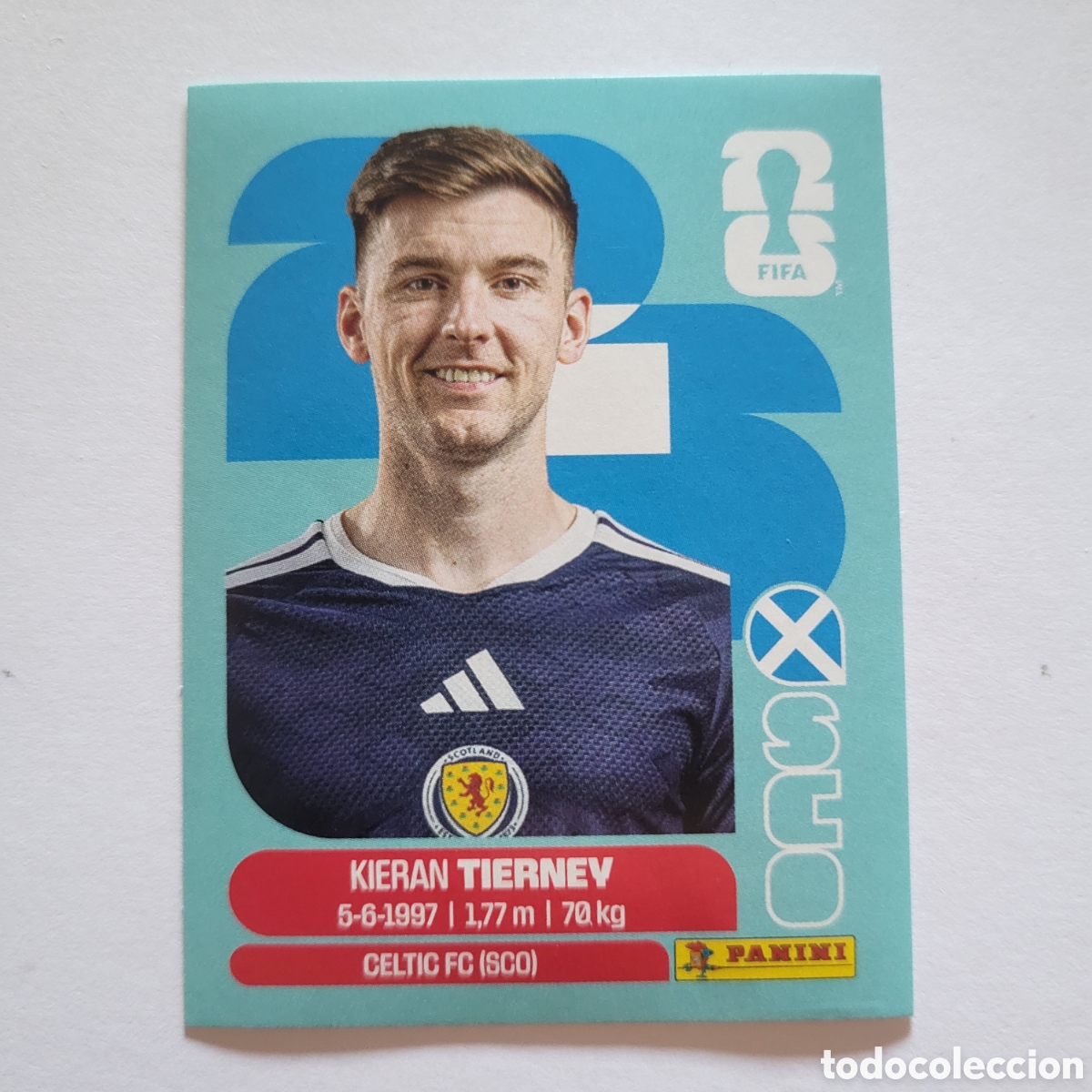 Cromos de f&uacute;tbol: SCO 4 Kieran Tierney [Sticker] / FIFA World Cup 2026