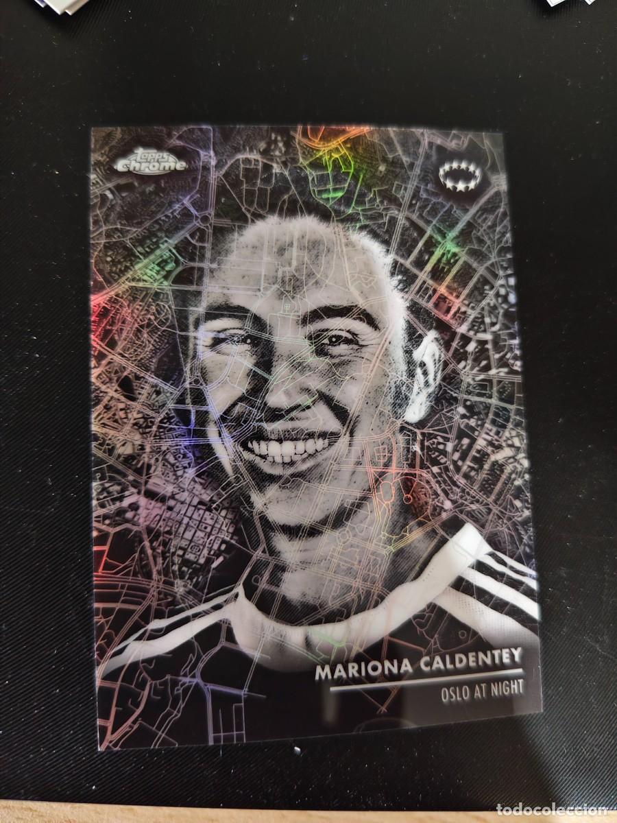 Cromos de f&uacute;tbol: OAN-3 UWCL 25 26 CHROME MARIONA CALDENTEY ARSENAL OSLO AT NIGHT WOMEN CHAMPIONS LEAGUE 2025 2026 AAE