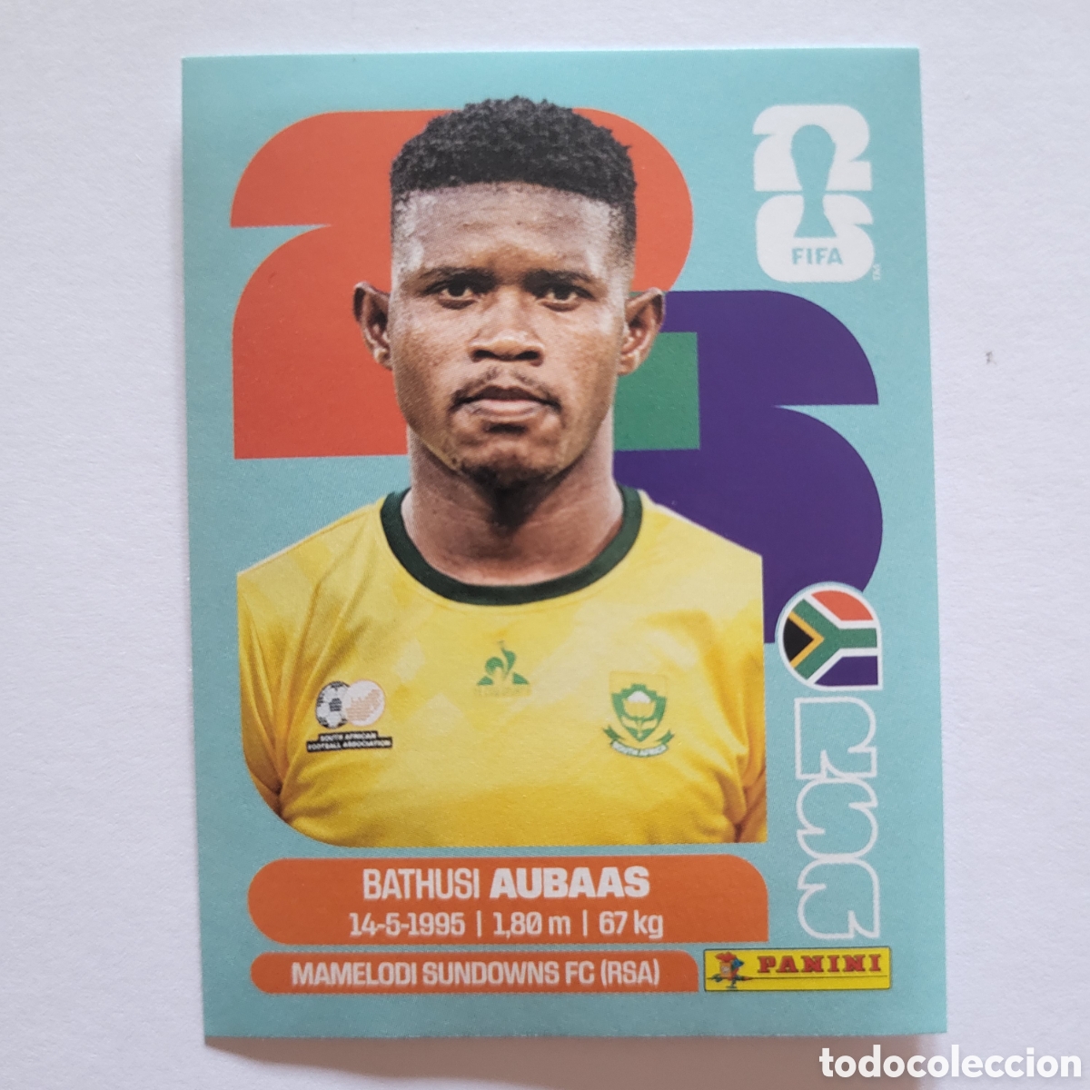 Cartes &agrave; collectionner de Football: RSA 14 Bathusi Aubass [Sticker] / FIFA World Cup 2026