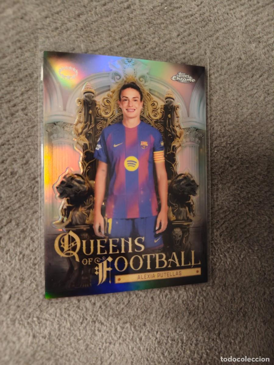 Cartes &agrave; collectionner de Football: QF-11 UWCL 25 26 CHROME ALEXIA PUTELLAS BARCELONA QUEENS FOOTBALL WOMEN CHAMPIONS LEAGUE 2025 2026
