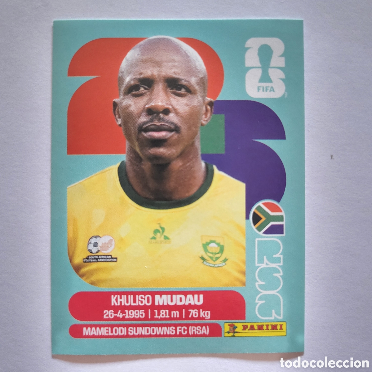 Cartes &agrave; collectionner de Football: RSA 9 Khuliso Mudau [Sticker] / FIFA World Cup 2026