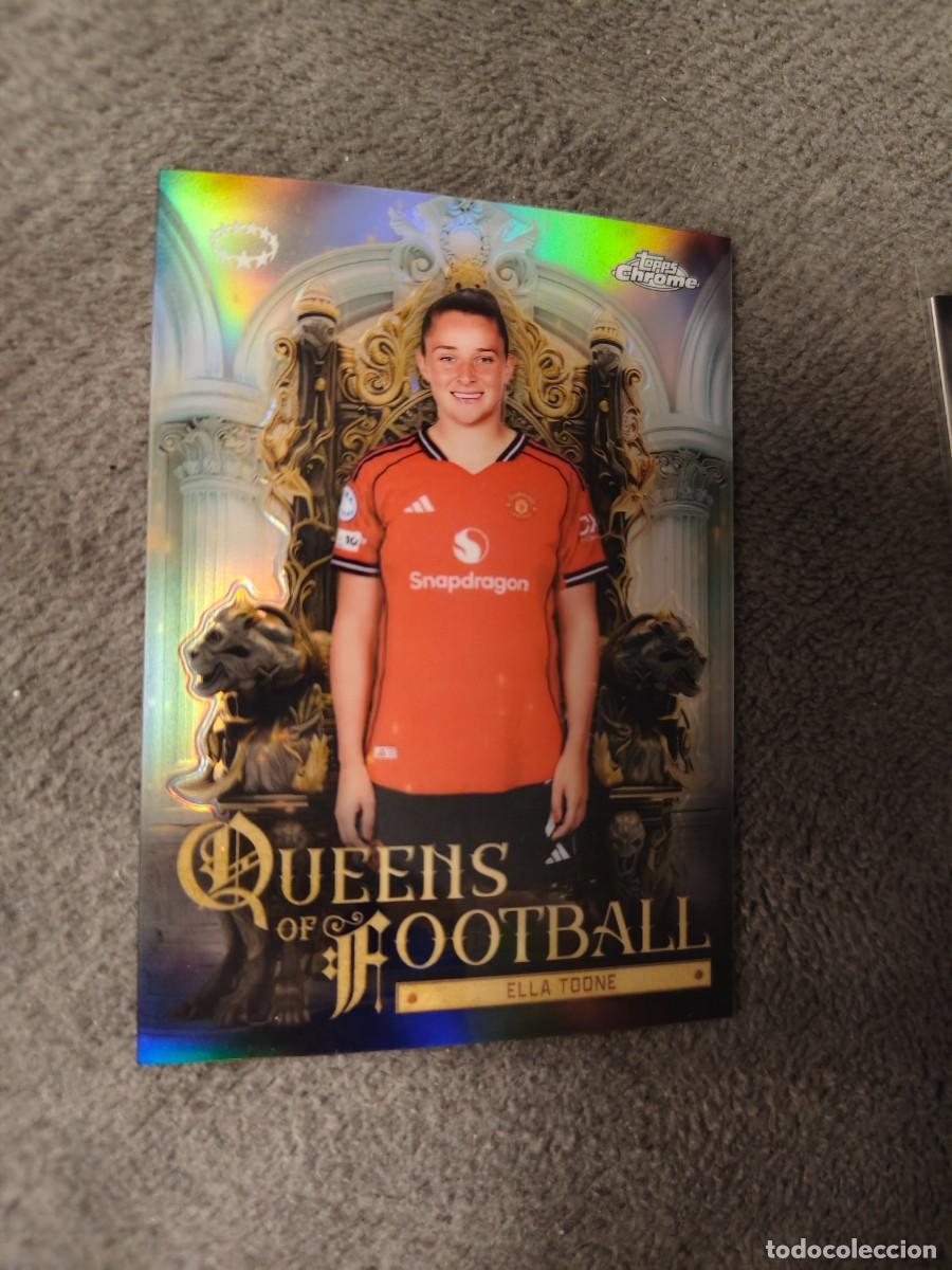 Cartes &agrave; collectionner de Football: QF-14 UWCL 25 26 CHROME TOONE MAN UNITED QUEENS OF FOOTBALL WOMEN CHAMPIONS LEAGUE 2025 2026 AAE