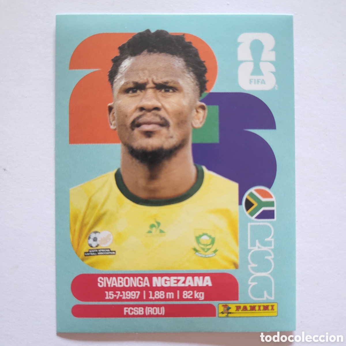 Cartes &agrave; collectionner de Football: RSA 8 Siyabonga Ngezana [Sticker] / FIFA World Cup 2026