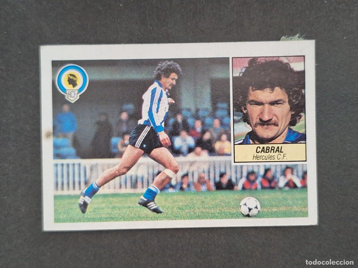 Cartes &agrave; collectionner de Football: L5 CABRAL HERCULES C. F. LIGA ESTE 1984 1985 84 85 DESPEGADO RECUPERADO