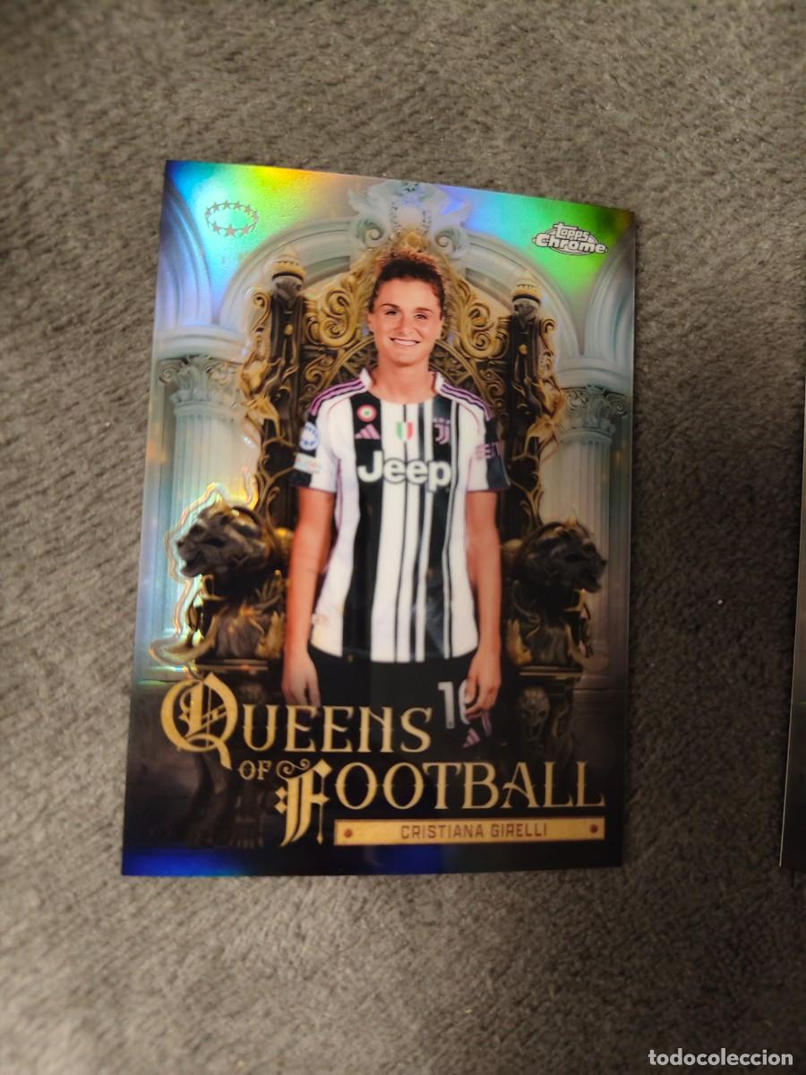 Cartes &agrave; collectionner de Football: QF-27 UWCL 25 26 CHROME GIRELLI JUVENTUS QUEENS FOOTBALL WOMEN CHAMPIONS LEAGUE TOPPS 2025 2026 AAE