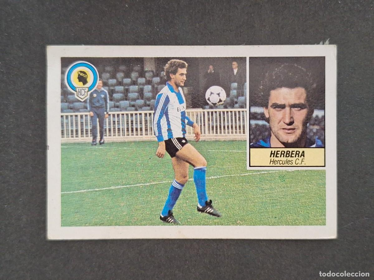 Cartes &agrave; collectionner de Football: L5 HERBERA HERCULES C. F. LIGA ESTE 1984 1985 84 85 DESPEGADO RECUPERADO
