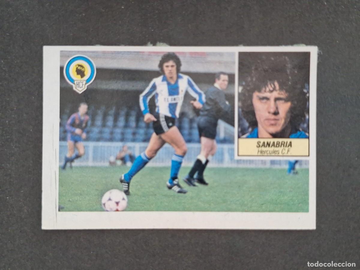 Cromos de f&uacute;tbol: L5 SANABRIA HERCULES C. F. LIGA ESTE 1984 1985 84 85 DESPEGADO RECUPERADO