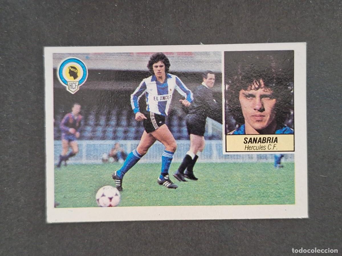 Cromos de f&uacute;tbol: L5 SANABRIA HERCULES C. F. LIGA ESTE 1984 1985 84 85 DESPEGADO RECUPERADO