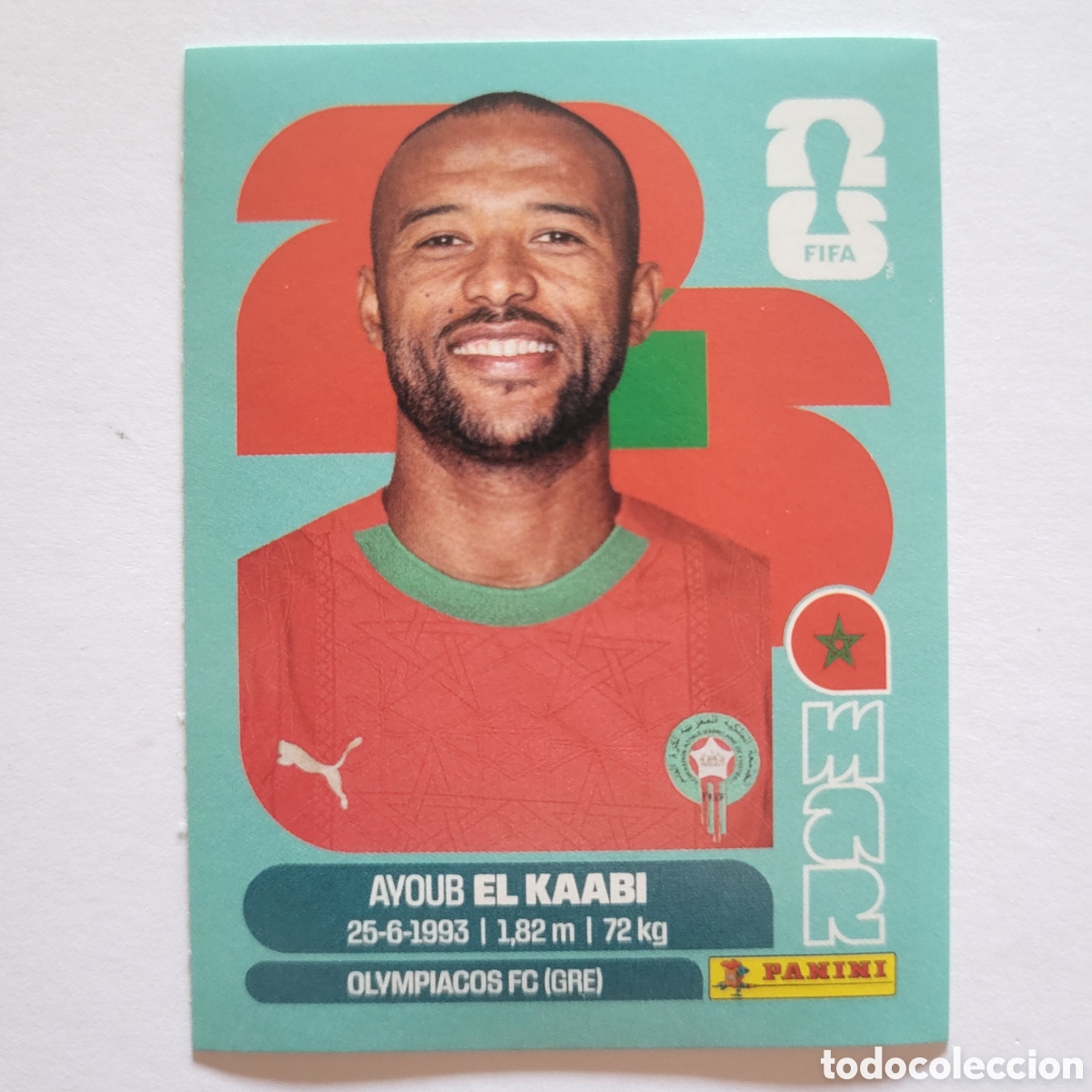 Cromos de f&uacute;tbol: MAR 20 Ayoub El Kaabi [Sticker] / FIFA World Cup 2026