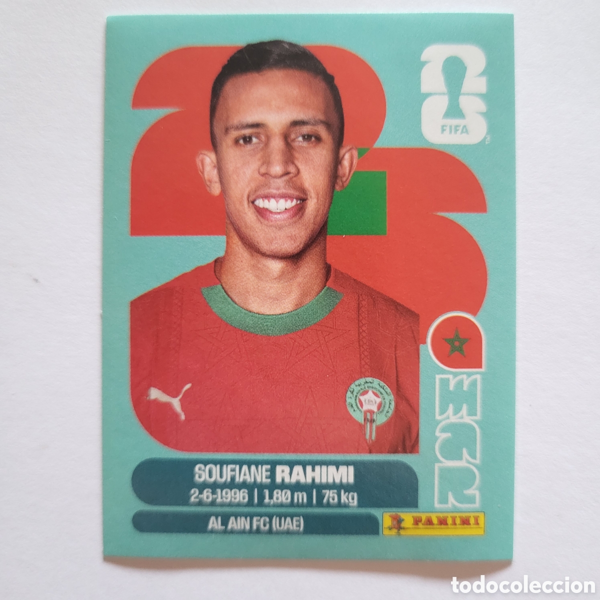 Cromos de f&uacute;tbol: MAR 18 Soufiane Rahimi [Sticker] / FIFA World Cup 2026