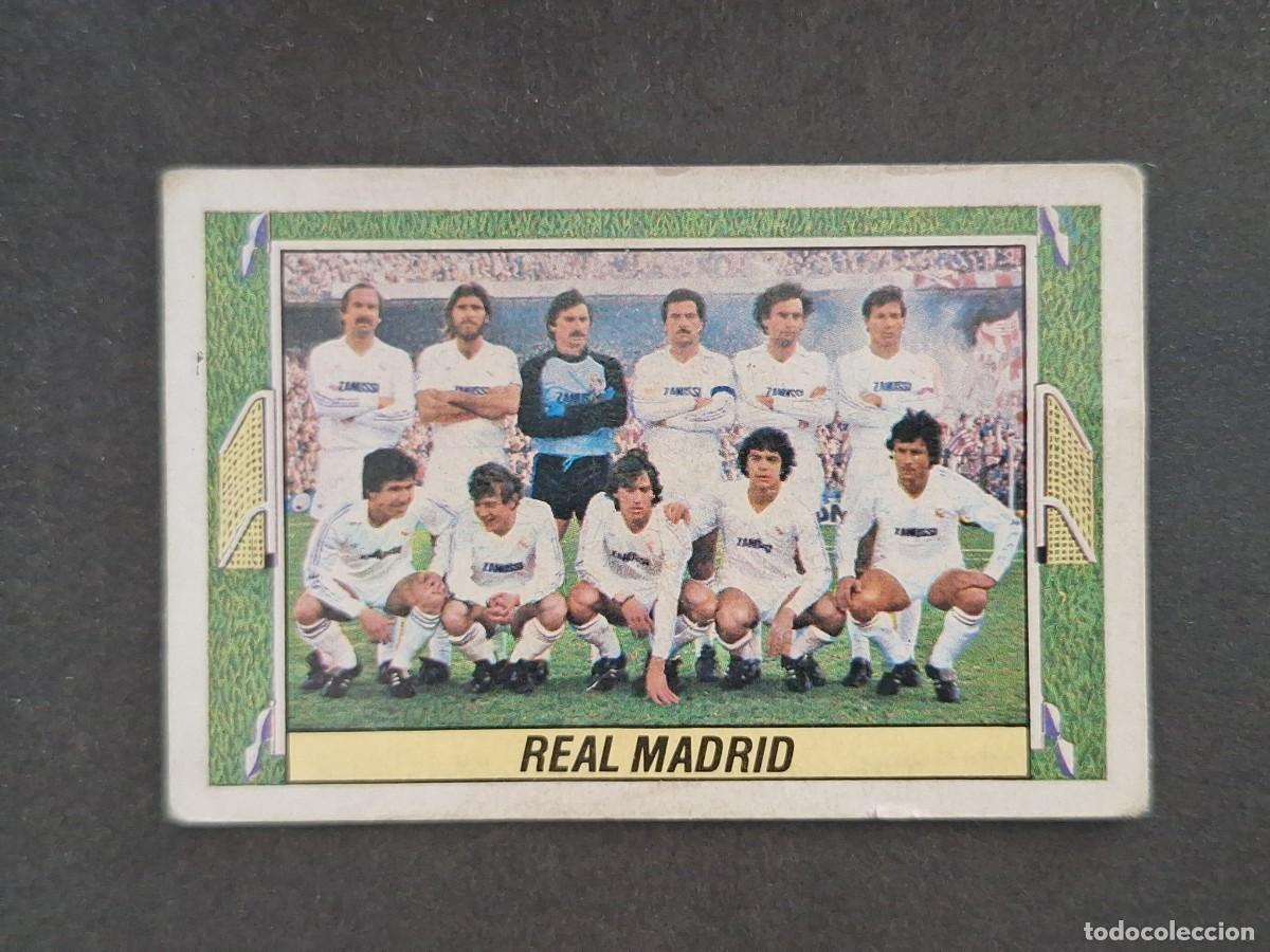Cromos de f&uacute;tbol: L5 EQUIPO REAL MADRID LIGA ESTE 1984 1985 84 85 DESPEGADO RECUPERADO