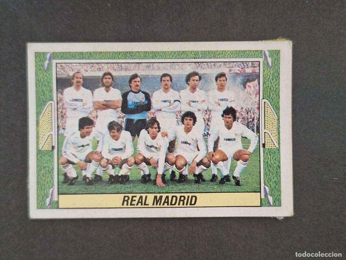 Cromos de f&uacute;tbol: L5 EQUIPO REAL MADRID LIGA ESTE 1984 1985 84 85 DESPEGADO RECUPERADO