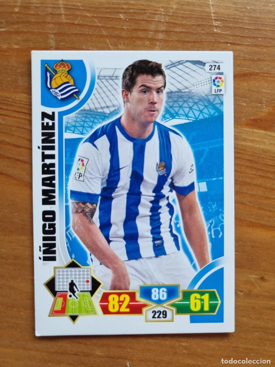 Cromos de f&uacute;tbol: 274 &Iacute;&Ntilde;IGO MART&Iacute;NEZ (Real Sociedad). Liga 2013 2014 13 14 Adrenalyn XL