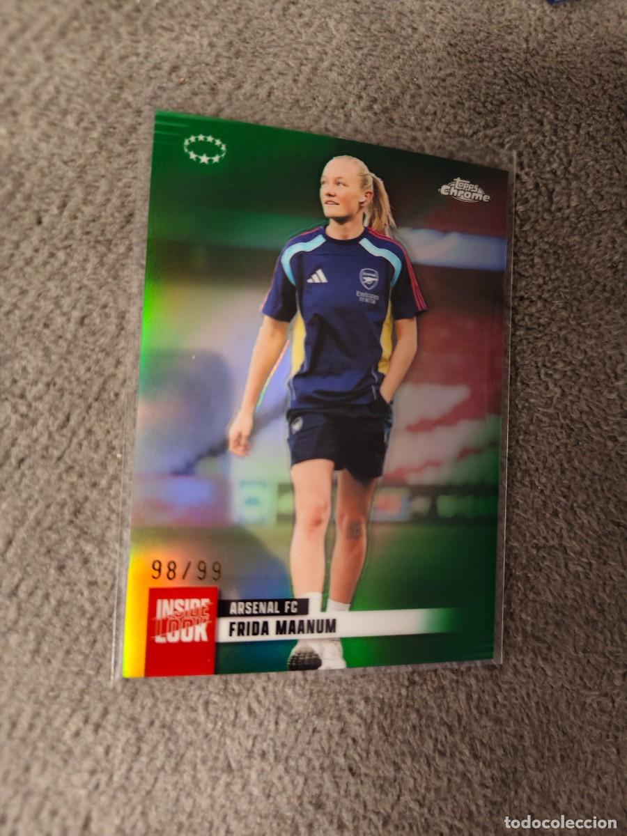 Cromos de f&uacute;tbol: IL-5 UWCL 25 26 CHROME MAANUM ARSENAL UMERADA 99 INSIDE LOOK WOMEN CHAMPIONS LEAGUE 2025 2026 AAE
