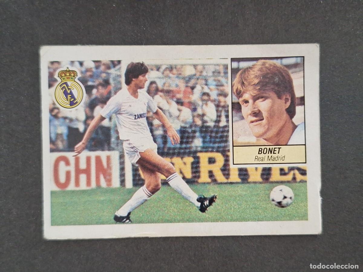 Cromos de f&uacute;tbol: L5 BONET REAL MADRID LIGA ESTE 1984 1985 84 85 DESPEGADO RECUPERADO