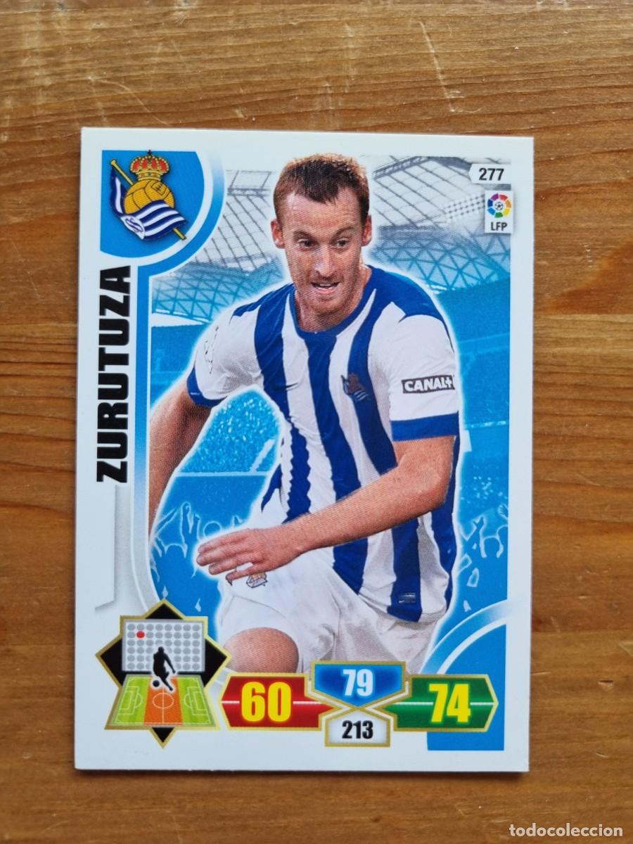 Cromos de f&uacute;tbol: 277 ZURUTUZA (Real Sociedad). Liga 2013 2014 13 14 Adrenalyn XL