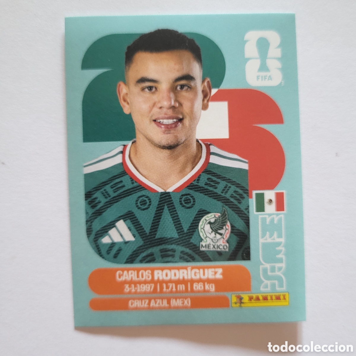 Figurine di Calcio: MEX 9 Carlos Rodriguez [Sticker] / FIFA World Cup 2026