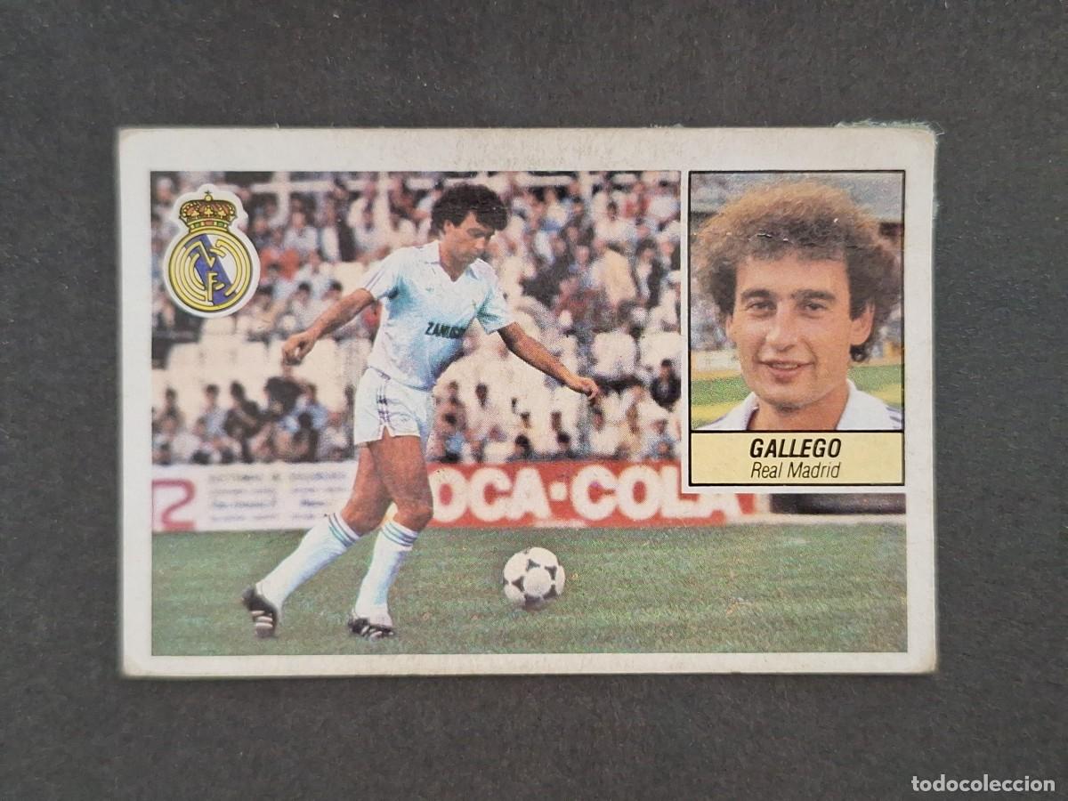 Figurine di Calcio: L5 GALLEGO REAL MADRID LIGA ESTE 1984 1985 84 85 DESPEGADO RECUPERADO