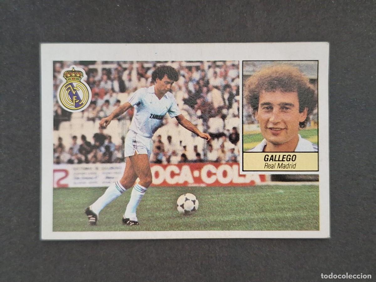 Figurine di Calcio: L5 GALLEGO REAL MADRID LIGA ESTE 1984 1985 84 85 DESPEGADO RECUPERADO