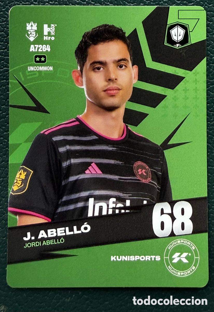 Cartes &agrave; collectionner de Football: A7264 JORDI ABELLO KUNISPORTS FICHAS ALBUM KINGS LEAGUE INFOJOBS 2024