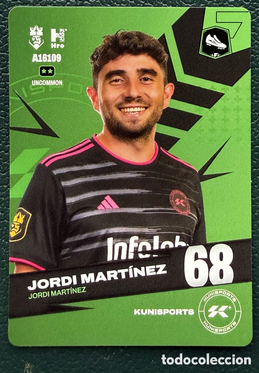 Football Stickers: A16109 JORDI MARTINEZ KUNISPORTS FICHAS ALBUM KINGS LEAGUE INFOJOBS 2024