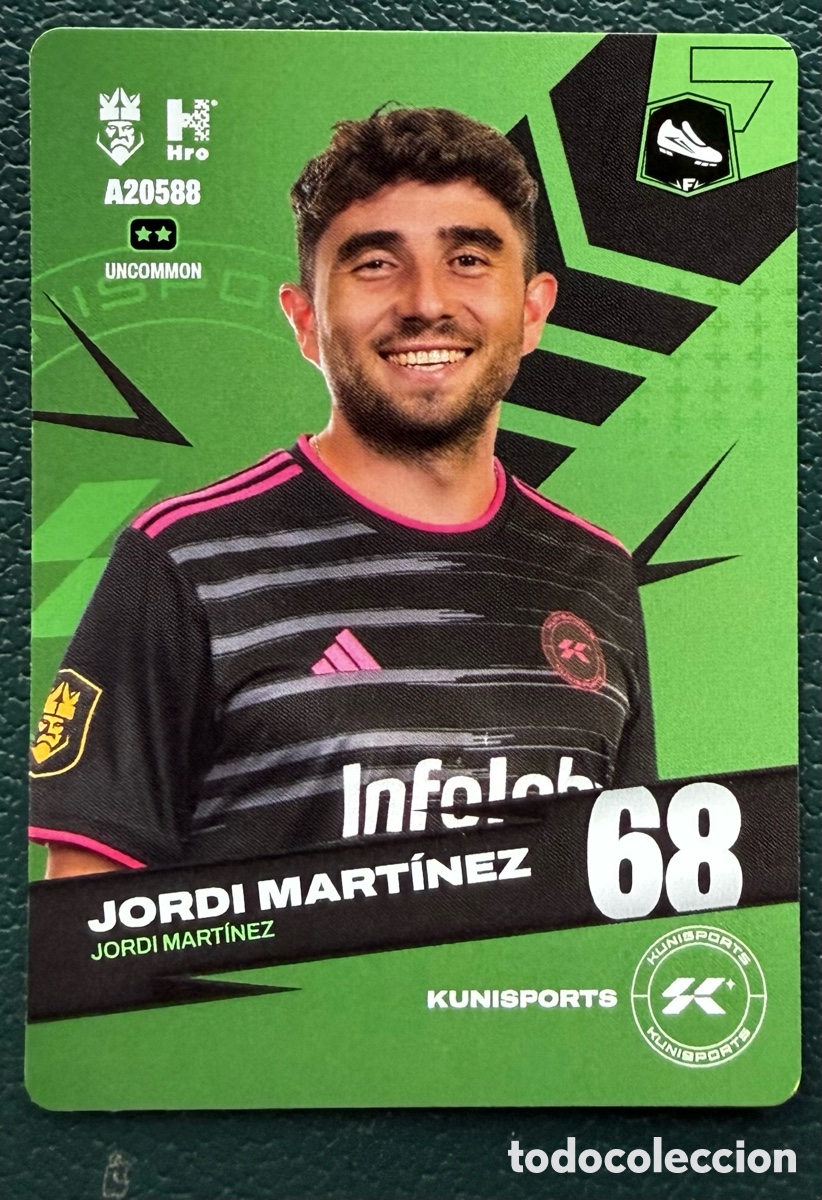 Football Stickers: A20588 JORDI MARTINEZ KUNISPORTS FICHAS ALBUM KINGS LEAGUE INFOJOBS 2024