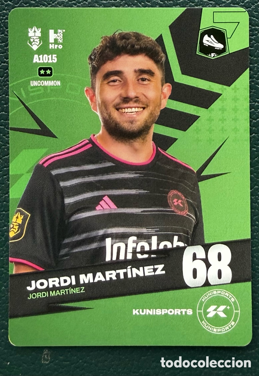Football Stickers: A1015 JORDI MARTINEZ KUNISPORTS FICHAS ALBUM KINGS LEAGUE INFOJOBS 2024