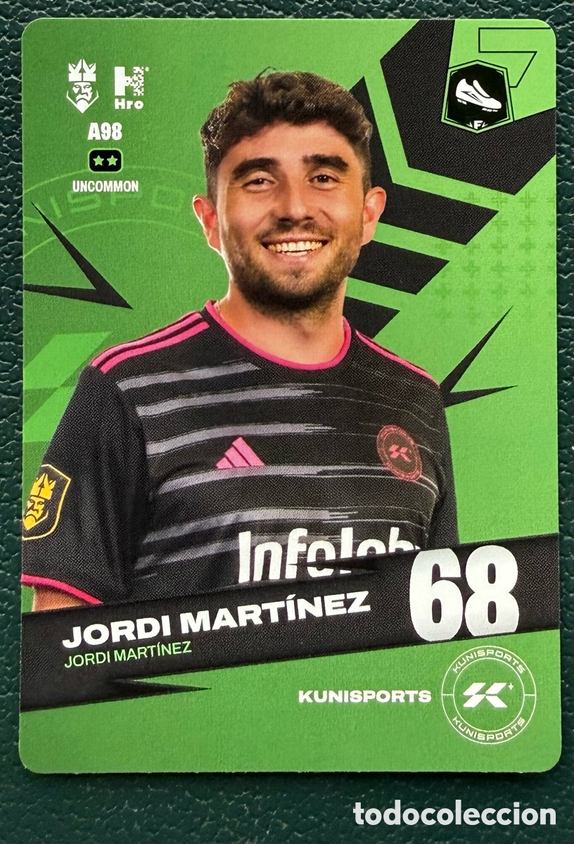 Football Stickers: A98 JORDI MARTINEZ KUNISPORTS FICHAS ALBUM KINGS LEAGUE INFOJOBS 2024