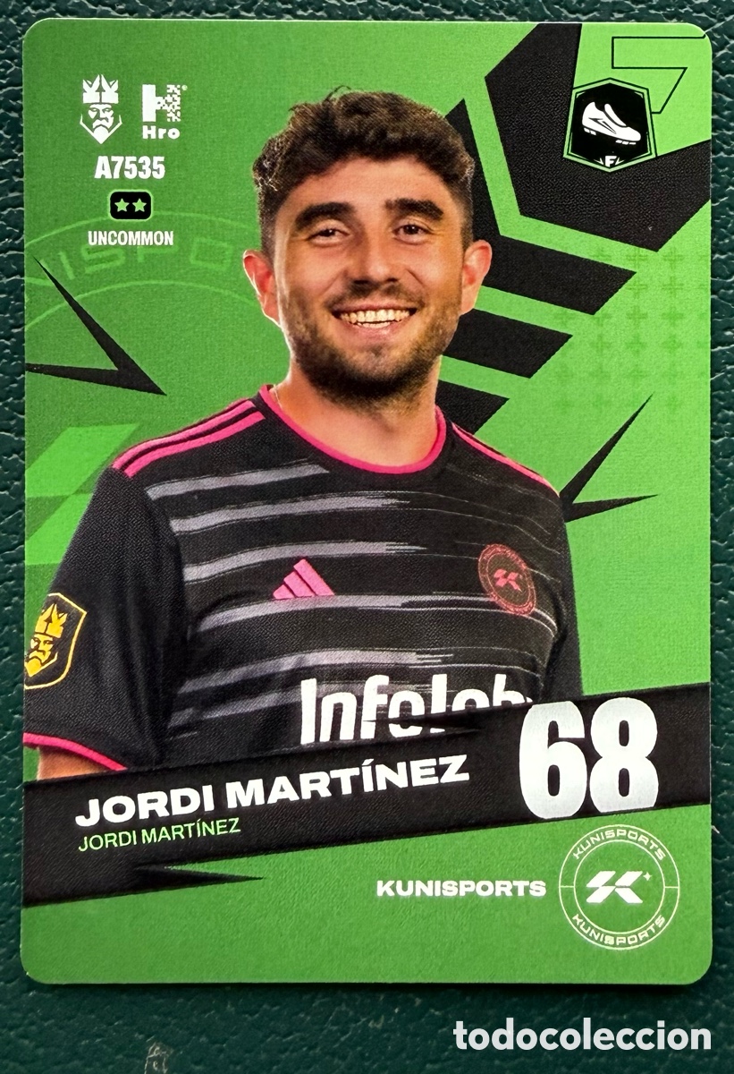 Football Stickers: A7535 JORDI MARTINEZ KUNISPORTS FICHAS ALBUM KINGS LEAGUE INFOJOBS 2024